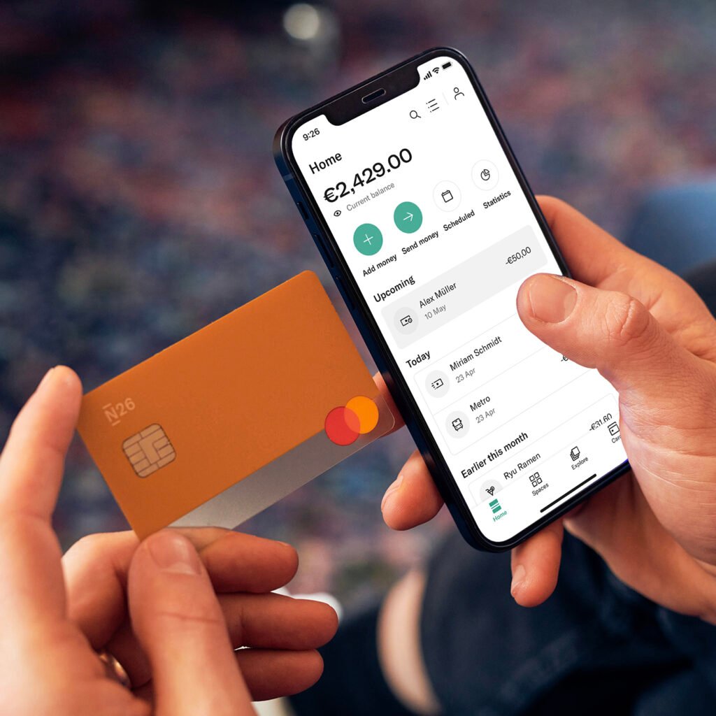 Officiële productfoto van N26 Smart en N26 Go betaalkaarten