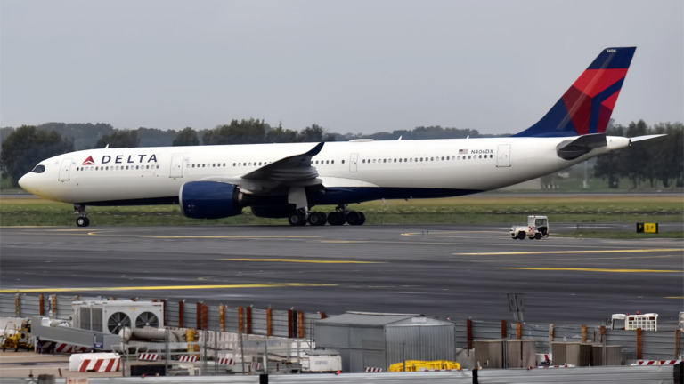 Delta Airbus A330-900neo N406DX op Rome Fiumicino, archieffoto uit 2022