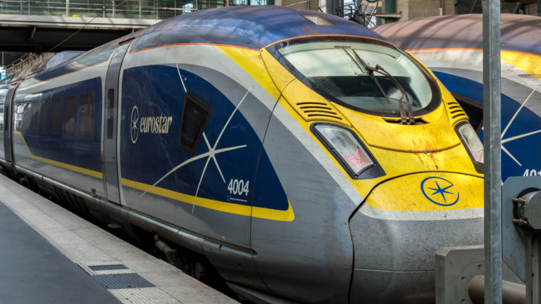 Eurostar e320 op station Paris-Nord, archieffoto van 8 augustus 2025